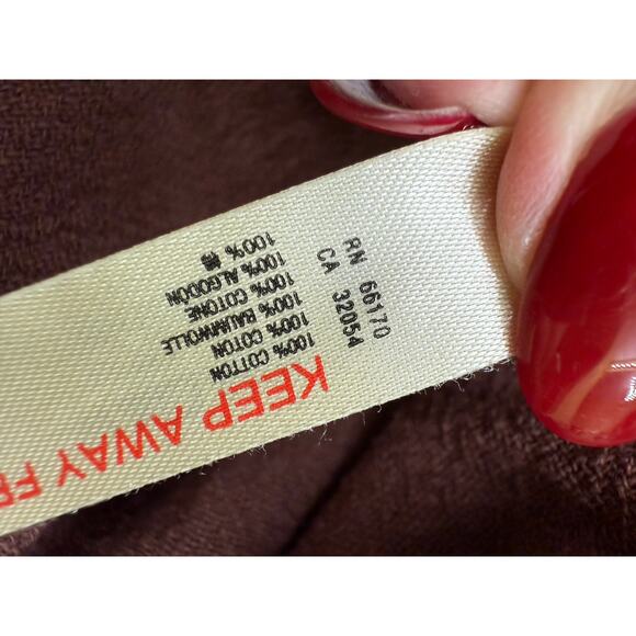 Free people brown Lera Ruffle Dress in Henna 100% oversized Med fits to a large - Picture 8 of 8